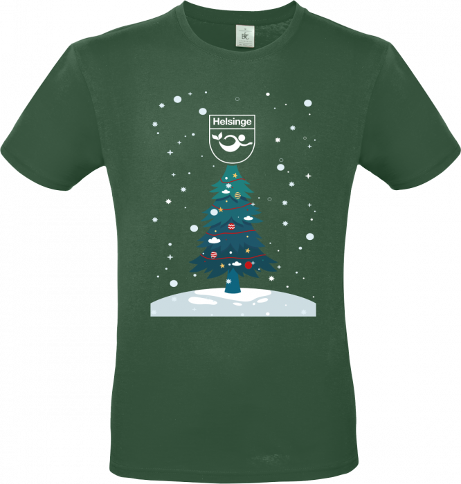 B&C - Helsinge Svømmeklub Christmas T-Shirt Adults - Bottle Green